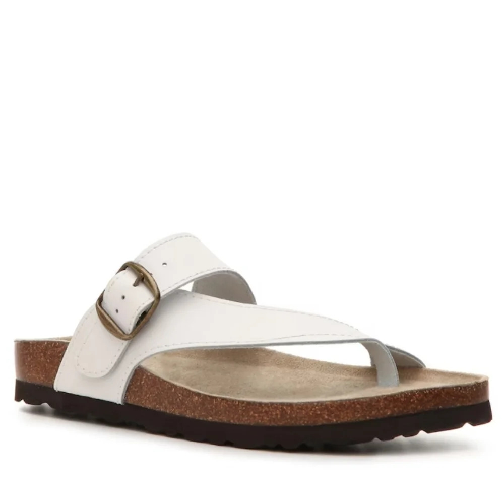 White Mountain White Carly Footbed Sandals 27702 Size Women's 8 NEW